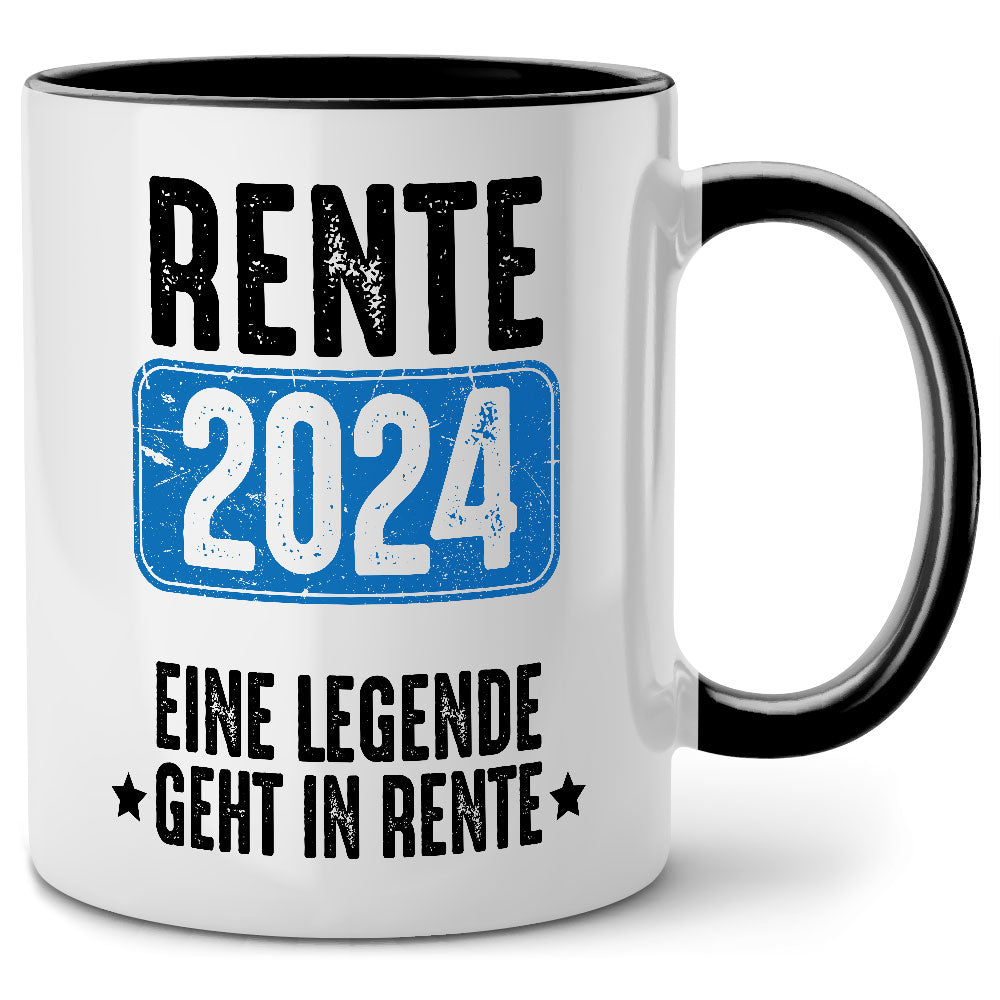 Personalisiertes Bierkrug Geschenk - 'Eine Legende Geht In Rente' 500ml Keramik