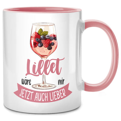 Lillet wäre mir jetzt auch lieber - lustige Tasse mit Spruch als Lillet Geschenk für beste Freundin oder Abschiedsgeschenk für Kollegin