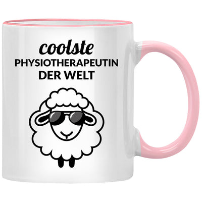 Coolste Physiotherapeutin der Welt, lustige Tasse mit Spruch als Geschenk für einen Physiotherapeut oder eine coole Physiotherapeutin