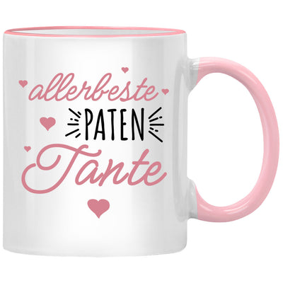 Allerbeste Patentante, süße Tasse mit Spruch als Geschenk für die beste Patentante