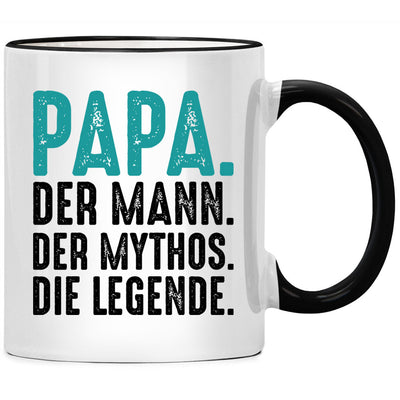 Papa. Der Mann. Der Mythos. Die Legende. Lustige Tasse mit Spruch als Papa Geschenke oder Geschenkideen für Vater