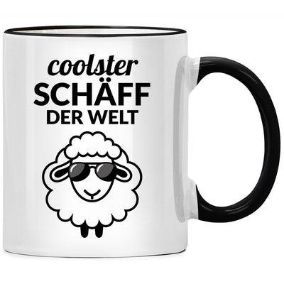 Coolster Schäff der Welt, lustige Chef Tasse mit Spruch und Schaf als Geschenk für Chef oder Chefin