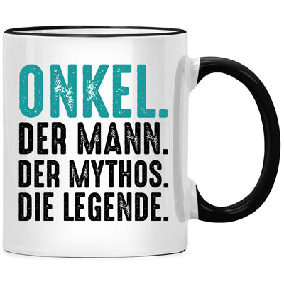 Onkel. Der Mann. Der Mythos. Die Legende. Lustige Tasse mit Spruch als Geschenk für Onkel