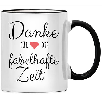 Danke für die fabelhafte Zeit - Tasse mit Spruch zum Kollegen Abschied