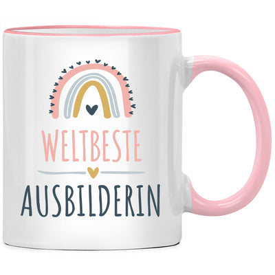 Weltbeste Ausbilderin Geschenk, Ausbilder Tasse mit Spruch als Geschenk für beste Ausbilderin der Welt