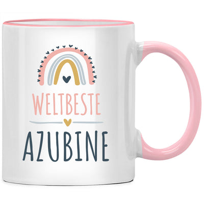 Weltbeste Azubine Geschenk, Azubi Tasse mit Spruch als Geschenk für beste Azubine der Welt, Ausbildung