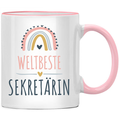 Weltbeste Sekretärin Geschenk, Sekretär Tasse mit Spruch als Geschenk für beste Sekretärin der Welt